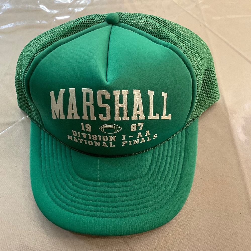 Marshall U. 1987 Division I-AA baseball cap, green, NWOT